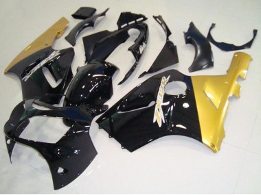 Affordable 2000-2001 Kawasaki ZX12R Motorcycle Fairings - Glossy Black Gold UK