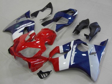 Affordable 2001-2003 Honda CBR600 F4i Motorcycle Fairings - White Blue Red UK