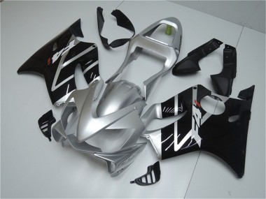 Affordable 2001-2003 Honda CBR600 F4i Motorcycle Fairing - Silver Glossy Black UK