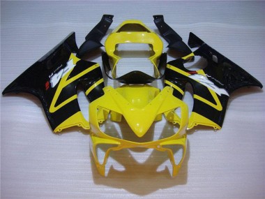 Affordable 2001-2003 Honda CBR600 F4i Motorcycle Fairing - Yellow Glossy Black UK