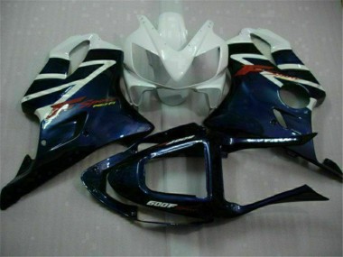 Affordable 2001-2003 Honda CBR600 F4i Motorcycle Fairings - White Blue Black Stripe UK