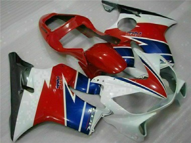 Affordable 2001-2003 Honda CBR600 F4i Motorcycle Fairing - White Red Blue Black UK