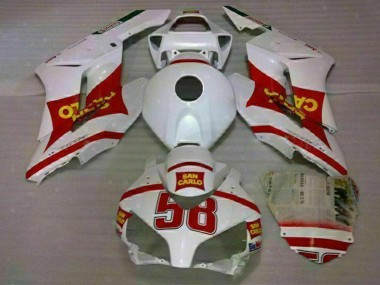 Affordable 2004-2005 Honda CBR1000RR Motorcycle Fairings - White Red Yellow San Carlo 58 UK