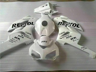 Affordable 2004-2005 Honda CBR1000RR Motorcycle Fairings - White Black Repsol UK