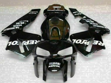 Affordable 2005-2006 Honda CBR600RR Motorcycle Fairings - Black Repsol UK
