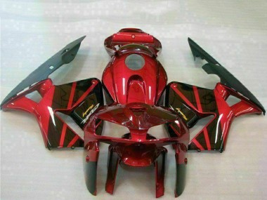 Affordable 2005-2006 Honda CBR600RR Bike Fairings - Red Black UK