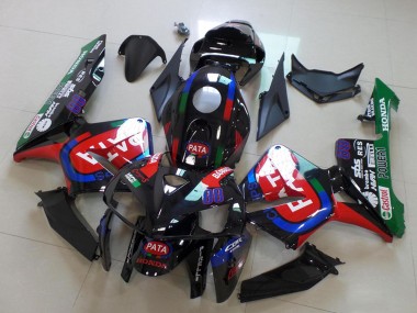Affordable 2005-2006 Honda CBR600RR Motorcycle Fairings - Black Red Green Pata UK