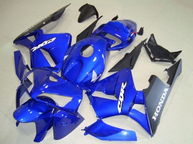Affordable 2005-2006 Honda CBR600RR Motorcycle Fairings - Blue Black White Decal UK