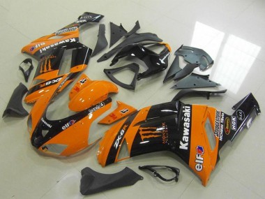 Affordable 2007-2008 Kawasaki ZX6R Motorcycle Fairings - Orange Monster UK
