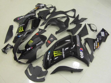 Affordable 2007-2008 Kawasaki ZX6R Motorcycle Fairings - Black Monster UK