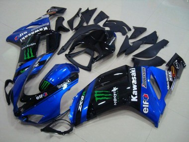 Affordable 2007-2008 Kawasaki ZX6R Motorcycle Fairings - Blue Monster UK