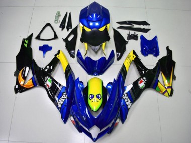Affordable 2008-2010 Suzuki GSXR 600/750 Motorcycle Fairings - Blue Yellow Shark UK