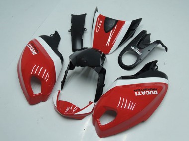 Affordable 2008-2012 Ducati Monster 696 Motorcycle Fairings - White Red Glossy Black UK