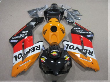 Affordable 2004-2005 Honda CBR1000RR Motorcycle Fairings Kits - Orange White Red Glossy Black Repsol UK