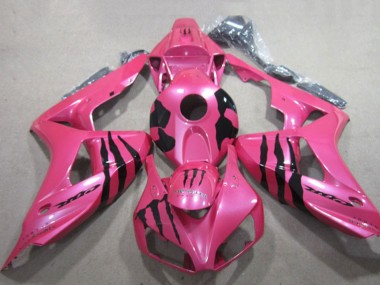 Affordable 2006-2007 Honda CBR1000RR Motorcycle Fairings - Pink Black Monster UK
