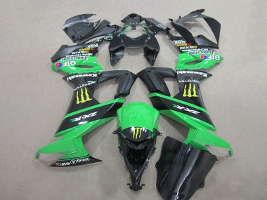 Affordable 2008-2010 Kawasaki ZX10R Motorcycle Fairings - Green Black Yellow Monster UK
