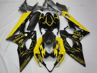 Affordable 2005-2006 Suzuki GSXR 1000 Motorcycle Fairings - Yellow Black Corona Alstare UK