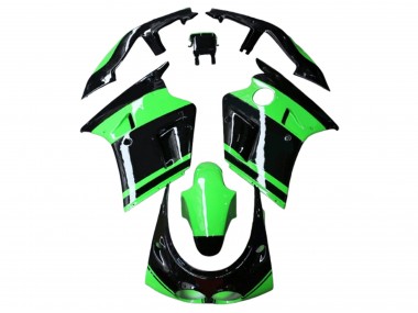 Affordable 1989-1990 Kawasaki ZXR250 Motorcycle Fairings - Green Glossy Black UK