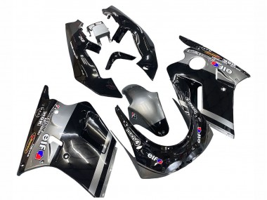 Affordable 1989-1990 Kawasaki ZXR250 Motorcycle Fairings - Glossy Black Grey Elf Touch4 Bridgestone UK