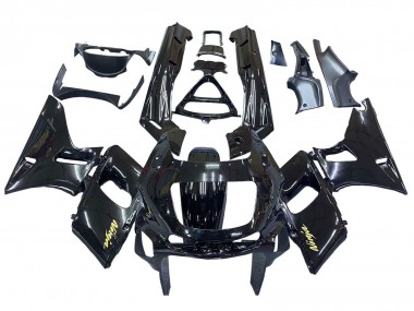 Affordable 1998-2003 Kawasaki ZZR600 Motorcycle Fairings - Glossy Black Gold Ninja UK