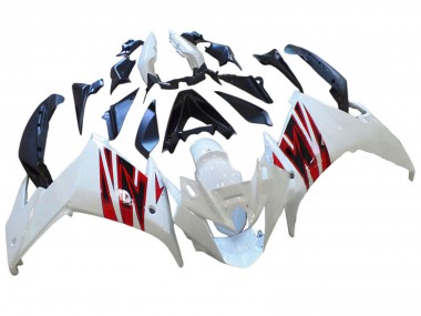 Affordable 2009-2015 Yamaha FZ6R Motorcycle Fairings - White Red UK