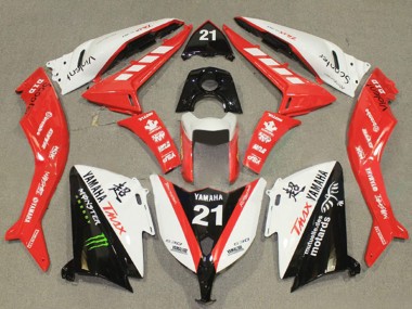 Affordable 2012-2014 Yamaha TMAX530 Motorcycle Fairings - White Red Black Monster 21 UK