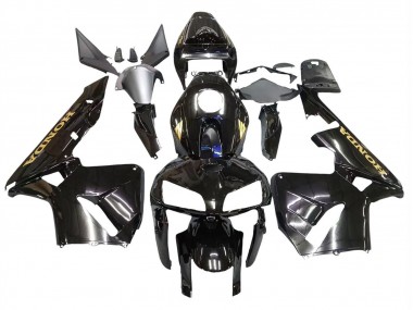 Affordable 2005-2006 Honda CBR600RR Motorcycle Fairings - Black with Gold Logo UK