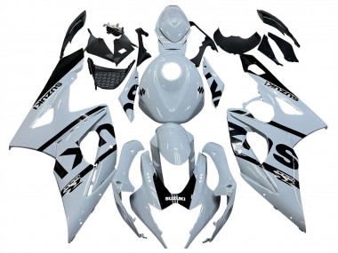 Affordable 2005-2006 Suzuki GSXR 1000 Motorcycle Fairings - White Black UK