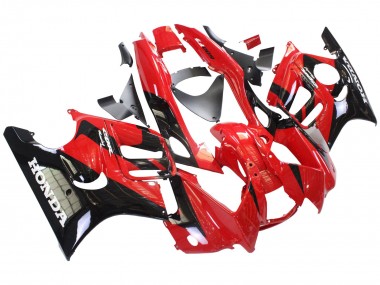 Affordable 1997-1998 Honda CBR600 F3 Motorcycle Fairings - Red Glossy Black UK
