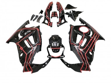 Affordable 1997-1998 Honda CBR600 F3 Motorcycle Fairing Kits - Red Glossy Black UK