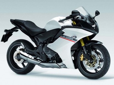 Affordable 2011-2013 Honda CBR600F Motorcycle Fairings - White Grey UK