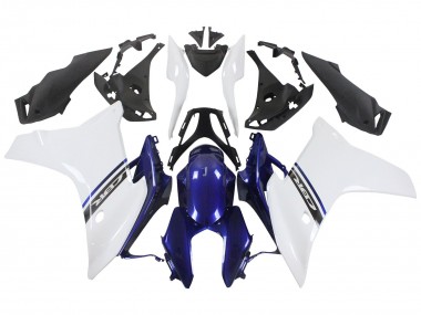 Affordable 2011-2013 Honda CBR600F Motorcycle Fairings - White Blue UK