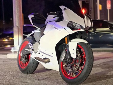 Affordable 2015-2020 Ducati 959/1299 Motorcycle Fairings - White Purple UK