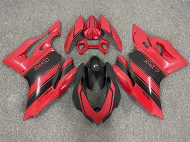 Affordable 2003-2004 Ducati 999 Motorcycle Fairings - Red Glossy Black Corse UK