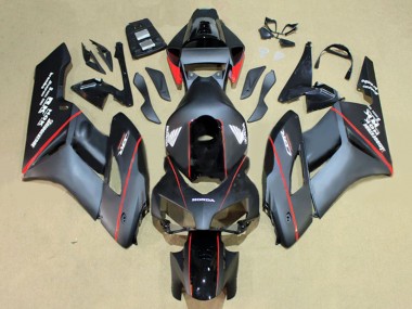Affordable 2004-2005 Honda CBR1000RR Motorcycle Fairings - Glossy Black Glossy Grey Red Stripe UK