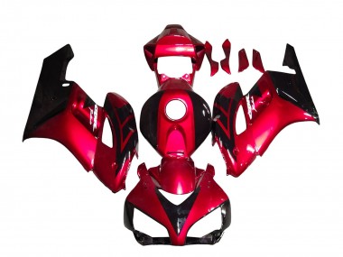 Affordable 2004-2005 Honda CBR1000RR Motorcycle Fairings - Red Glossy Black Stripe UK