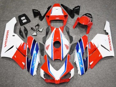 Affordable 2004-2005 Honda CBR1000RR Motorcycle Fairing - White Red Blue HRC UK