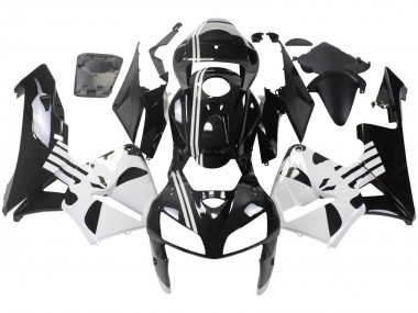 Affordable 2005-2006 Honda CBR600RR Motorcycle Fairing - Black White UK