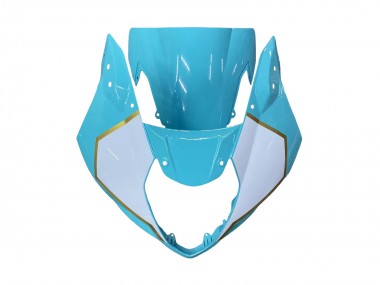 Affordable 2003-2004 Suzuki GSXR 1000 Motorcycle Fairings - White Light Blue Gold UK