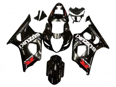 Affordable 2003-2004 Suzuki GSXR 1000 Motorcycle Fairings - Glossy Black White Red Decals UK
