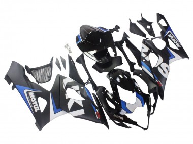 Affordable 2005-2006 Suzuki GSXR 1000 Motorcycle Fairings - Black Blue White Motul UK