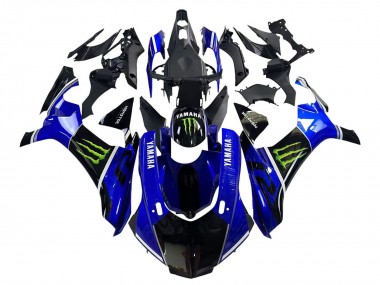 Affordable 2015-2019 Yamaha YZF 1000 R1 Motorcycle Fairings - Blue Glossy Black Green Monster UK