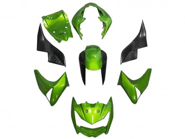 Affordable 2003-2006 Kawasaki Z1000 Motorcycle Fairing - Green Glossy Black UK
