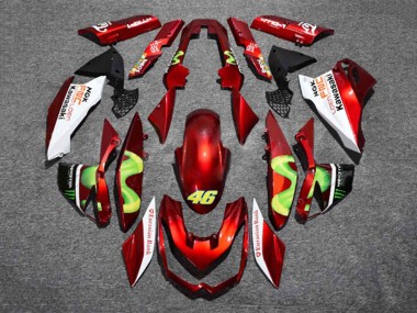 Affordable 2010-2013 Kawasaki Z1000 Motorcycle Fairings - Red White Green Monster 46 UK