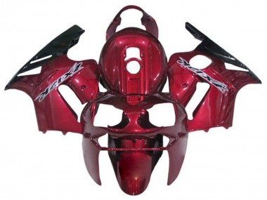 Affordable 2000-2001 Kawasaki ZX12R Motorcycle Fairings - Candy Red Black White UK