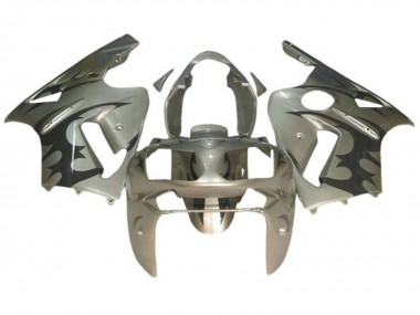 Affordable 2000-2001 Kawasaki ZX12R Motorcycle Fairings - Silver Black Tribal UK