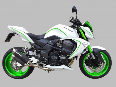 Affordable 2007-2009 Kawasaki Z1000 Motorcycle Fairings - White Green UK