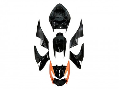 Affordable 2007-2009 Kawasaki Z1000 Motorcycle Fairings - Glossy Black Orange UK