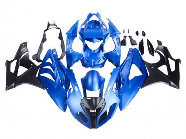 Affordable 2009-2014 BMW S1000RR Motorcycle Fairing - Blue Glossy Black UK