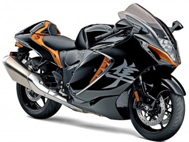 Affordable 2021-2025 Black Gold Suzuki GSXR 1300 Hayabusa Motorcycle Fairings UK